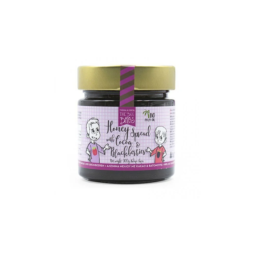 The Bee Bros Άλειμμα Μελιού Με Κακάο Βατόμουρο 300gr