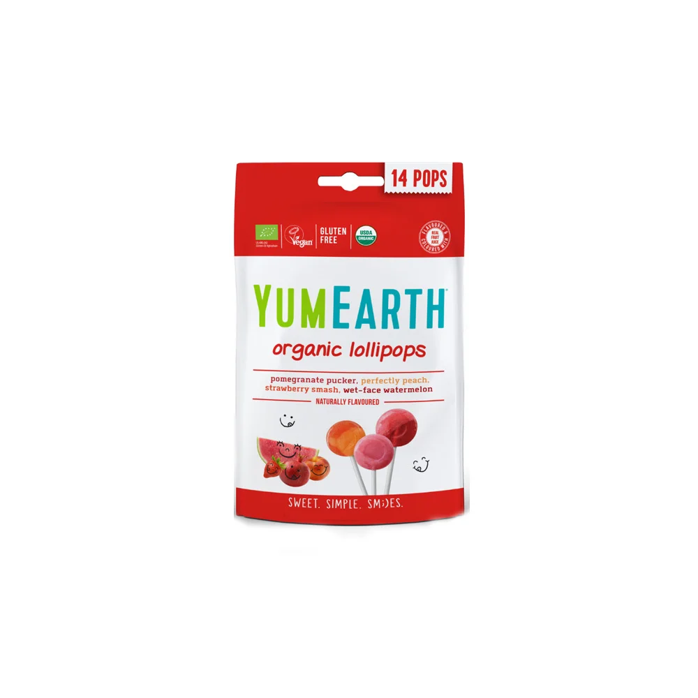 YumEarth Organic Pops Organic Fruit Lollipops 14 pieces