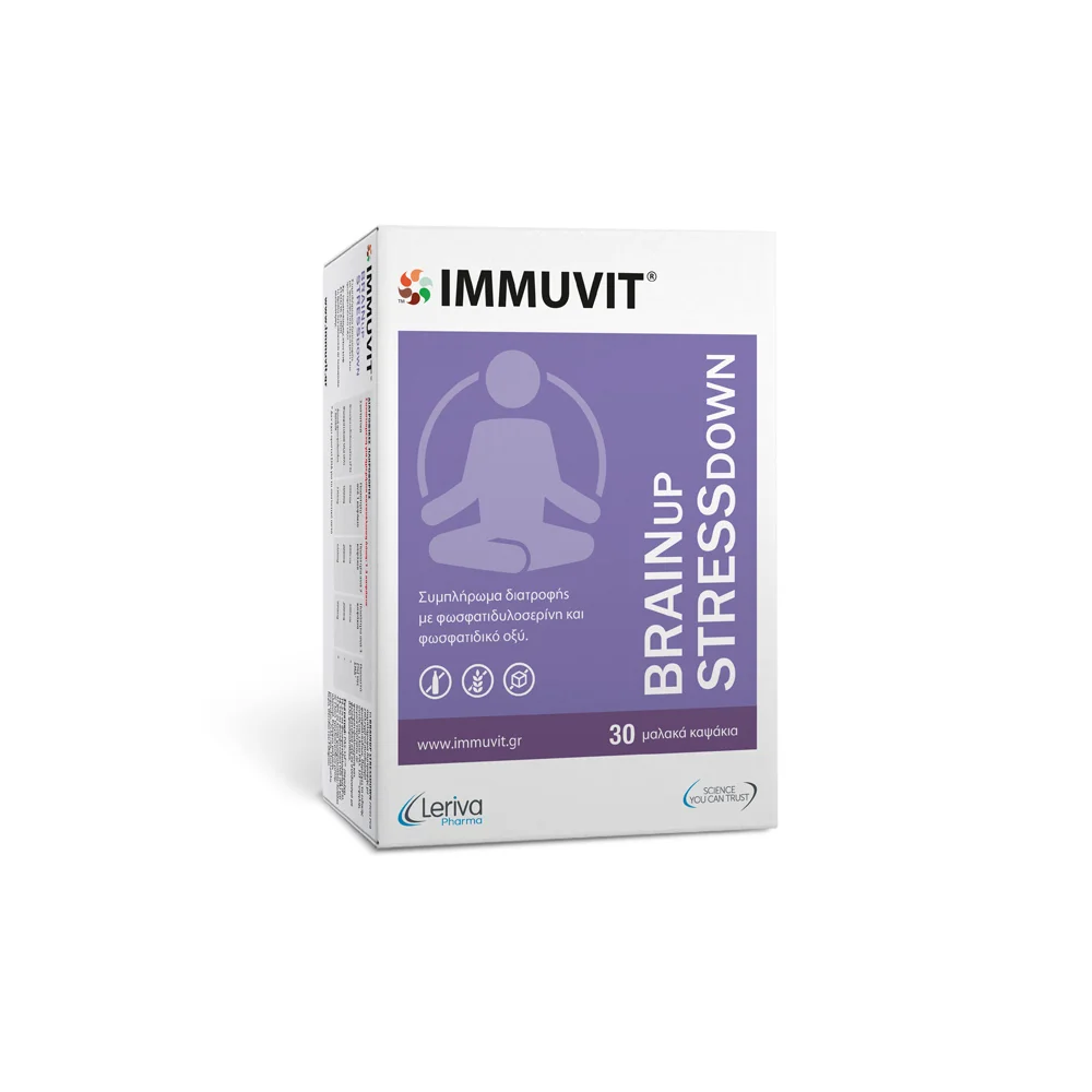 Leriva Immuvit BrainUP StressDOWN 30 soft caps