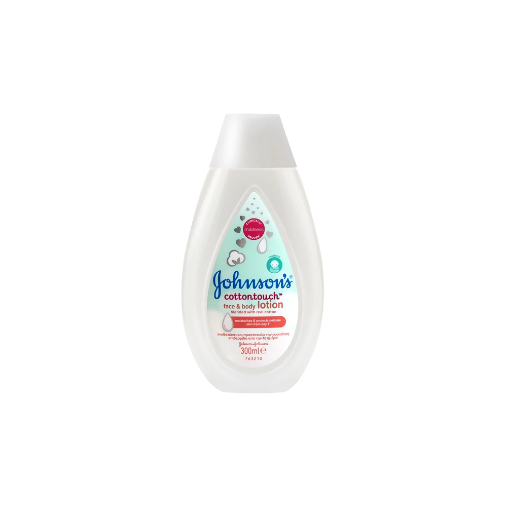 Johnson's Baby Cotton Touch Βρεφική Λοσιόν Για Πρόσωπο & Σώμα 300ml
