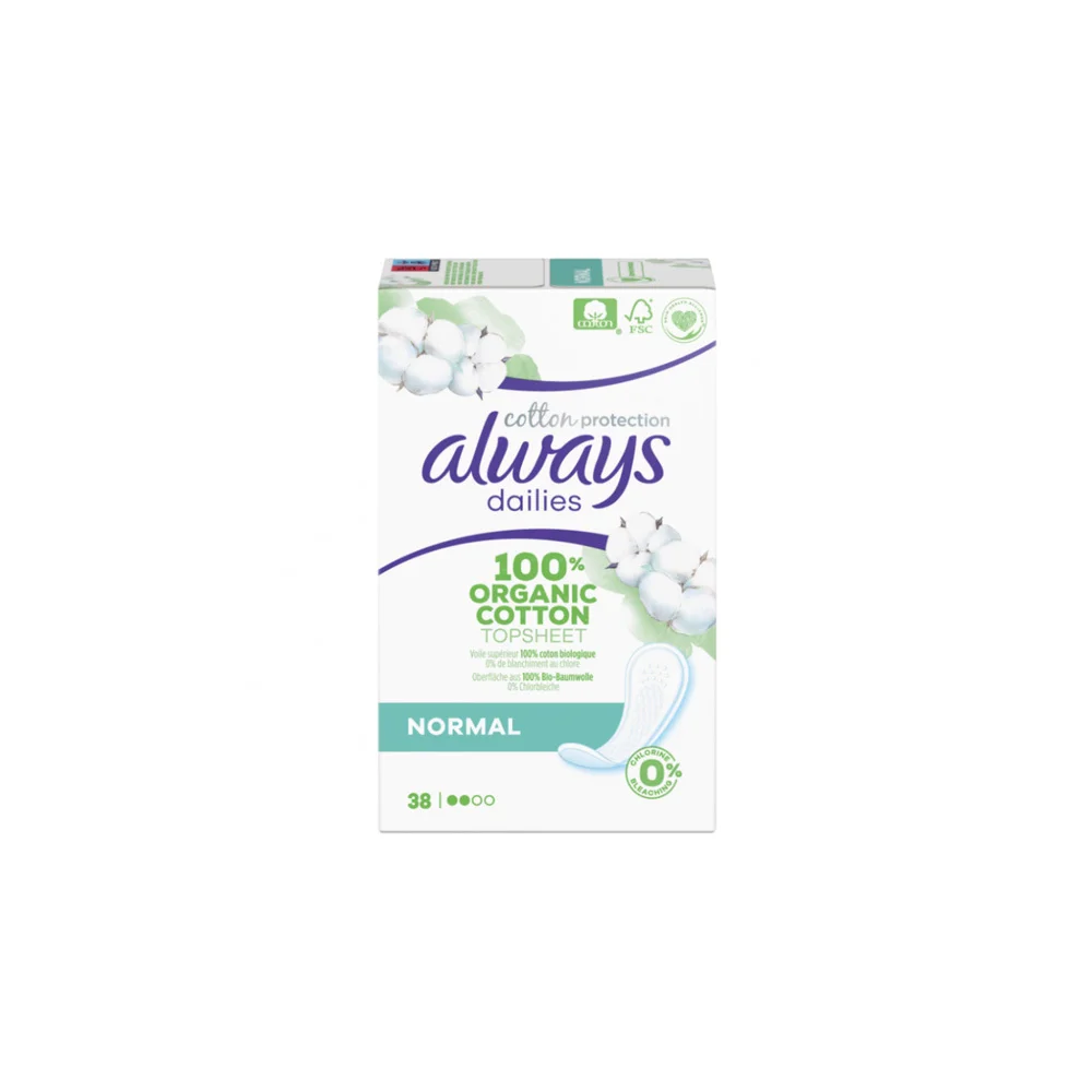 Always Dailies Cotton Protection Σερβιετάκια Normal 38 τεμάχια