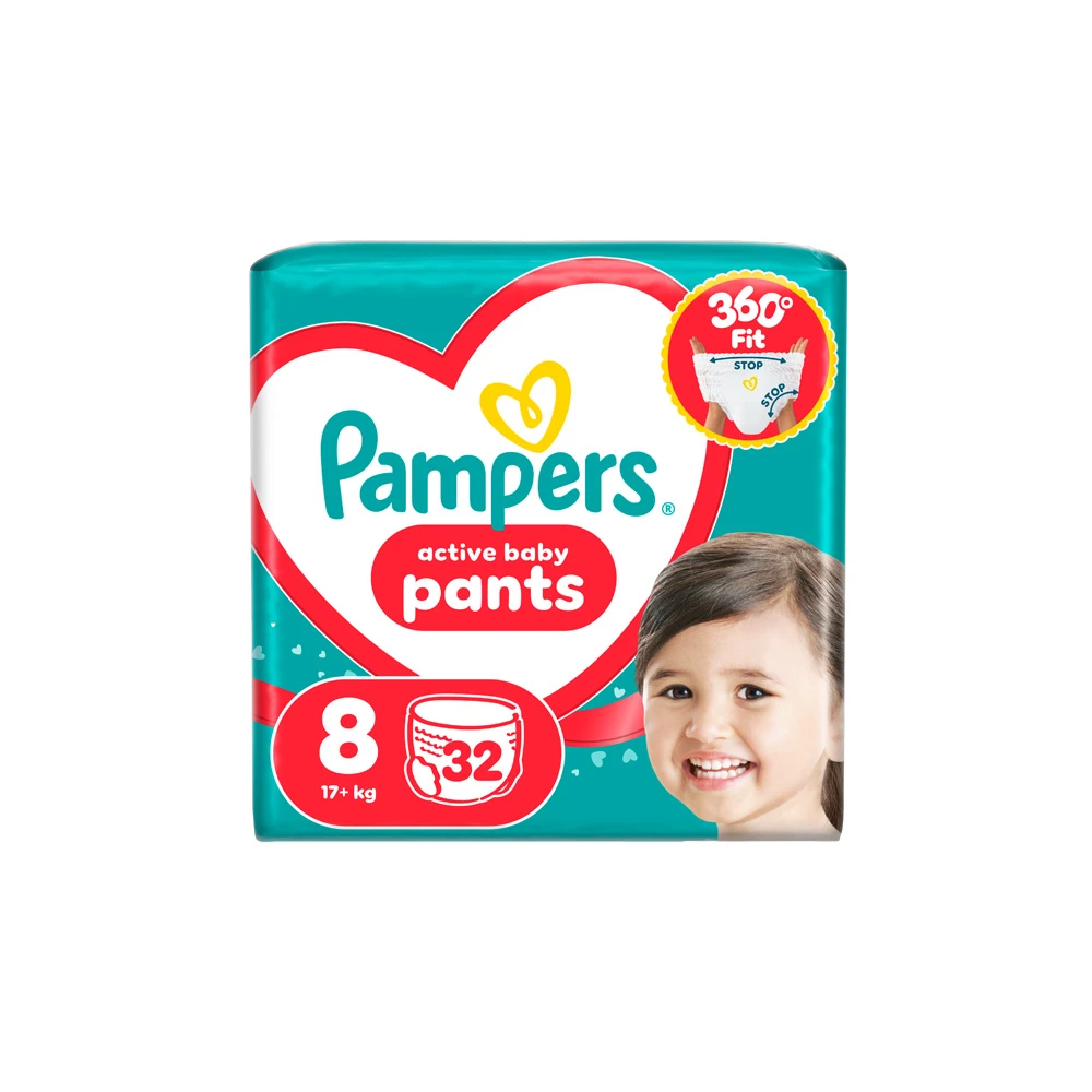 Pampers Pants Nappies Size 8 (19kg+) 32 nappies