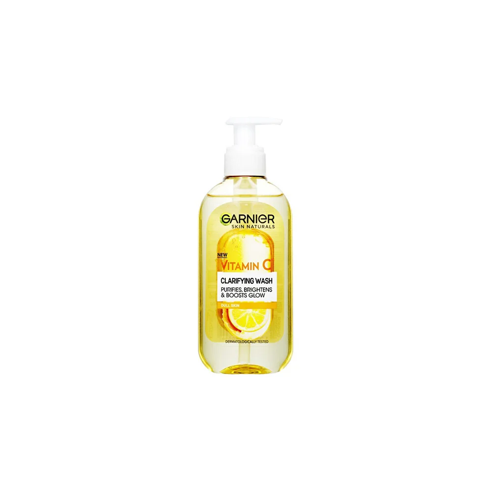 Garnier Skin Naturals Vitamin C Clarifying Wash Dull Skin Gel Καθαρισμού Με Βιταμίνη C Για Ενίσχυση Λάμψης 200ml