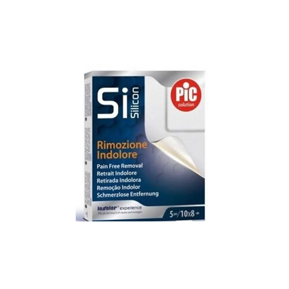 Pic Silicon Painless Removal Αδιάβροχα Αυτοκόλλητα Επιθέματα Ανώδυνης Αφαίρεσης 10x8cm 5 τεμάχια