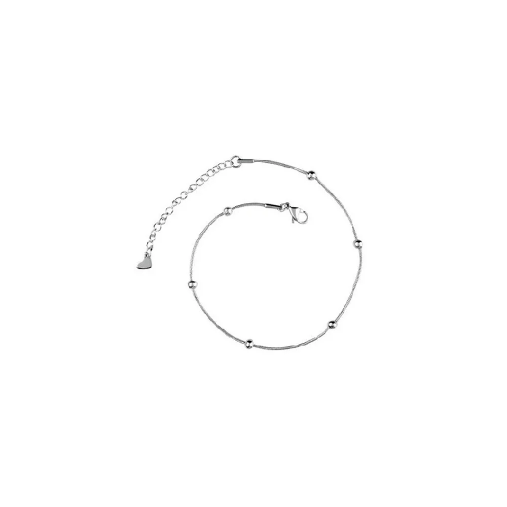 Medisei Dalee Stainless Steel Ball Curb Foot Chain 1 piece