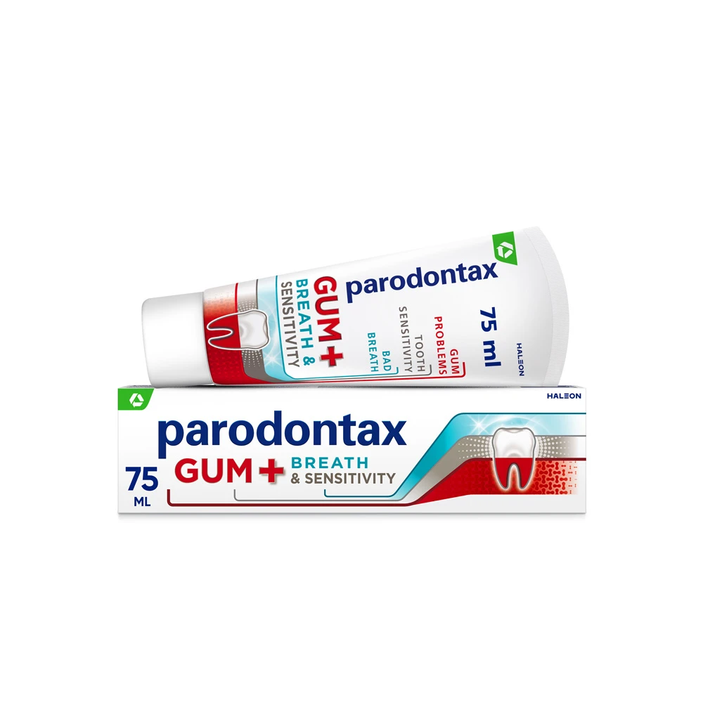 Parodontax Gum +Breath & Sensitivity Οδοντόκρεμα Για Υγιή Ούλα & Δροσερή Αναπνοή 75ml