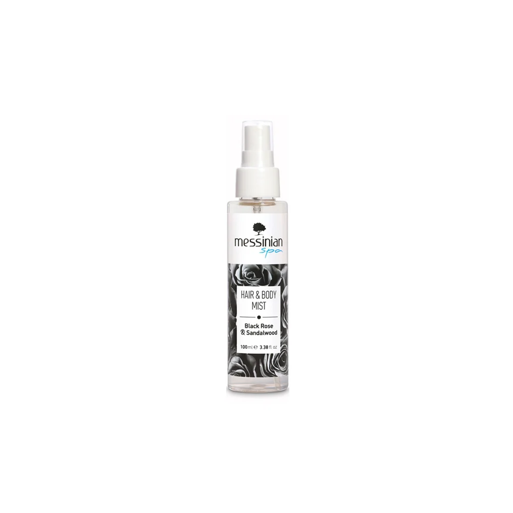 Messinian Spa Hair & Body Mist Black Rose & Sandalwood 100ml