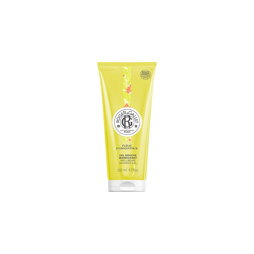 Roger & Gallet Fleur D' Osmanthus Wellbeing Shower Gel Αναζωογονητικό Αφρόλουτρο Gel Σώματος Με Αλόε Βέρα & Άρωμα Όσμανθου 200ml