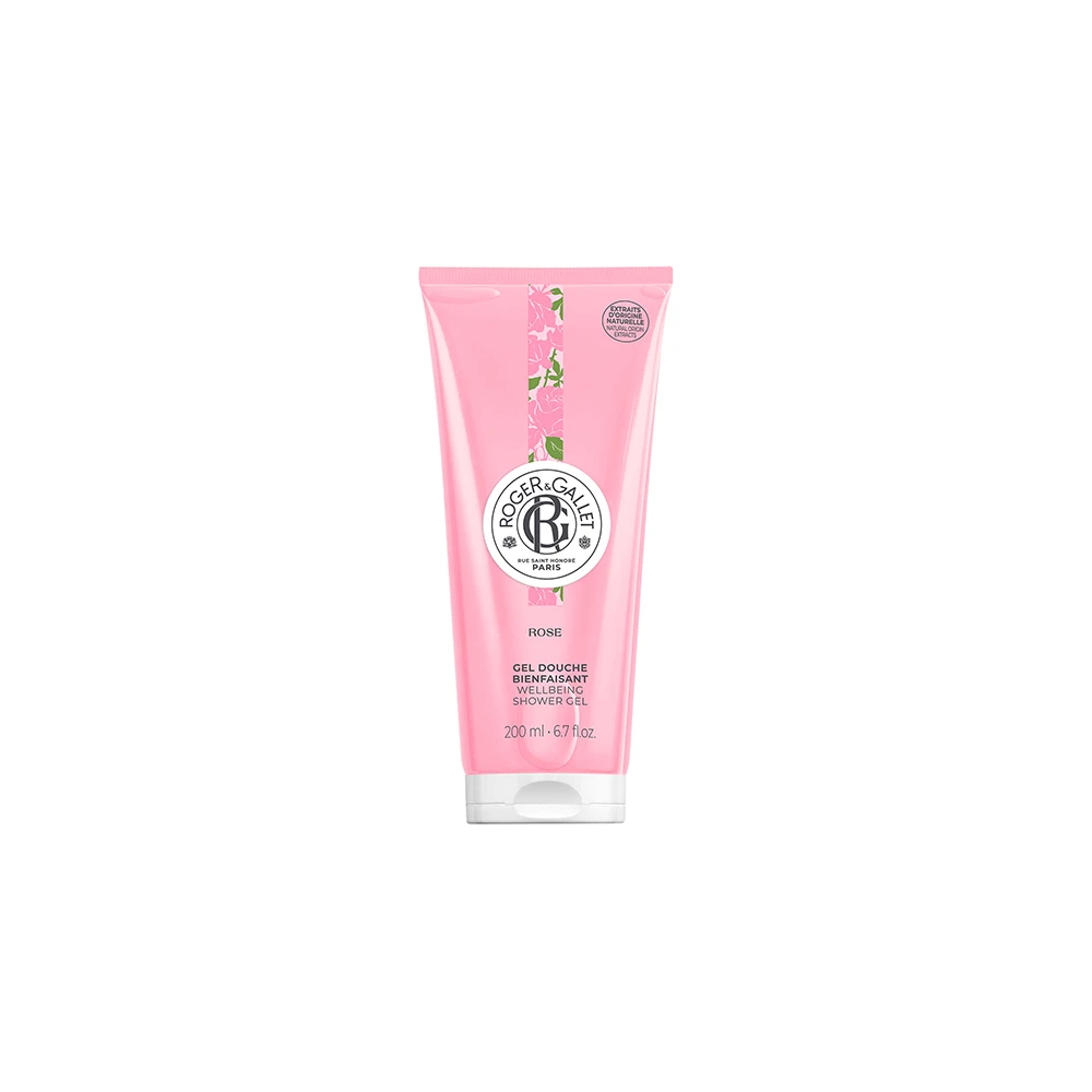 Roger & Gallet Rose Wellbeing Shower Gel Ενυδατικό Αφρόλουτρο Gel Με Άρωμα Τριαντάφυλλου 200ml