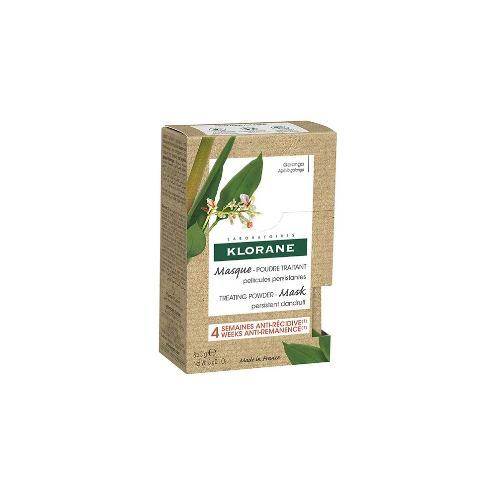 Klorane Galanga Treating Powder Hair Mask Μάσκα Μαλλιών Κατά Της Πιτυρίδας 8x3gr
