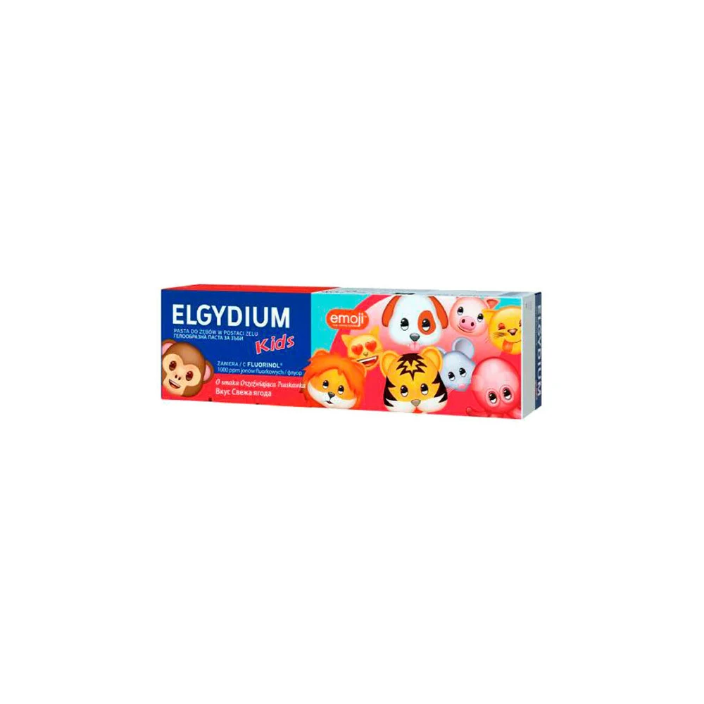 Elgydium Junior Emoji Οδοντόκρεμα Emoji Με Γεύση Φράουλα Για Παιδιά Ηλικίας 3 Έως 6 Ετών 50ml