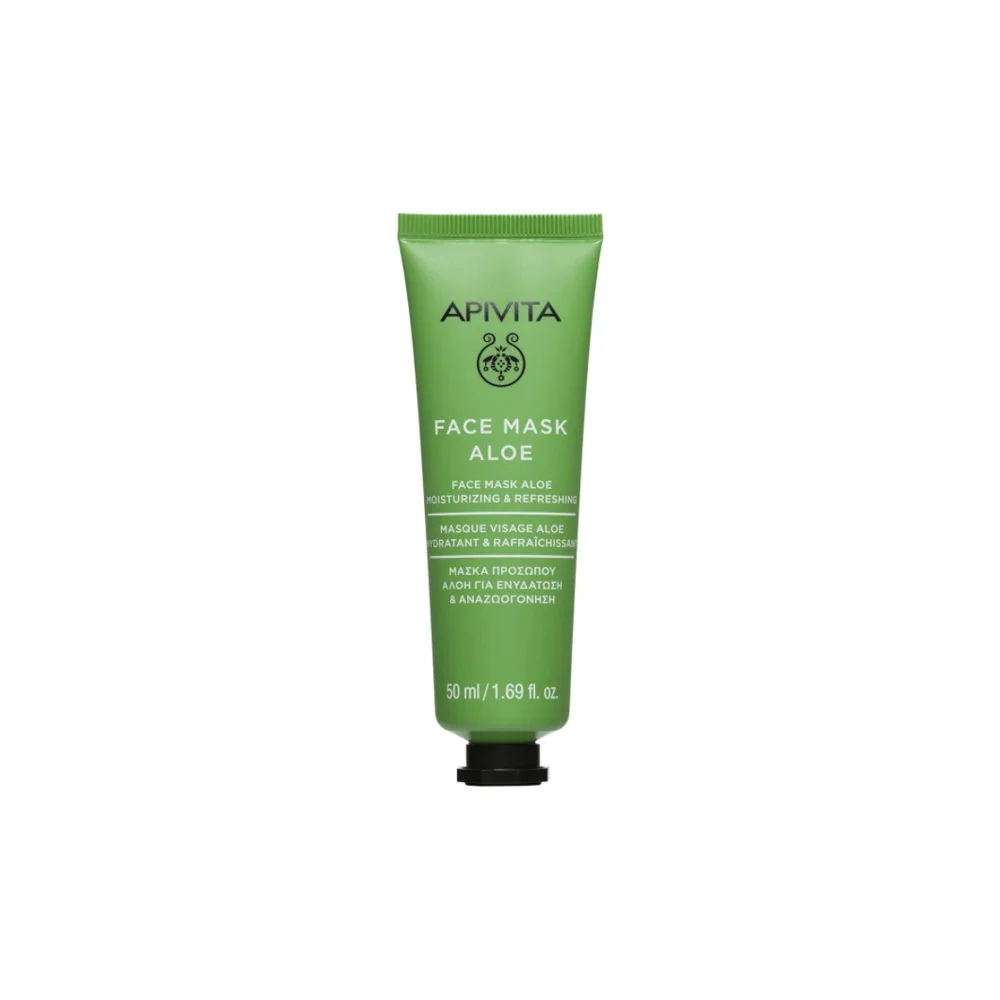 Apivita Face Mask With Aloe Μάσκα Ενυδάτωσης Με Αλόη 50ml