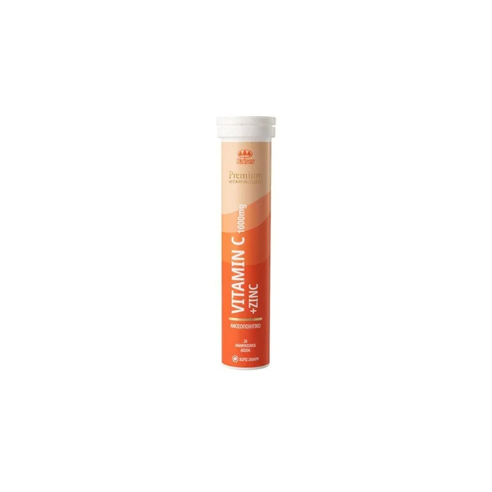 Kaiser Premium Vitaminology Vitamin C 1000mg & Zinc Συμπλήρωμα Διατροφής Για Το Ανοσοποιητικό 20 ταμπλέτες