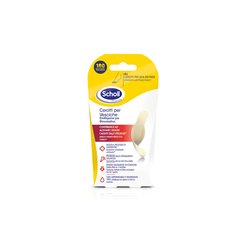 Scholl Expert Treatment Pads For Blisters On Toes 6 pieces