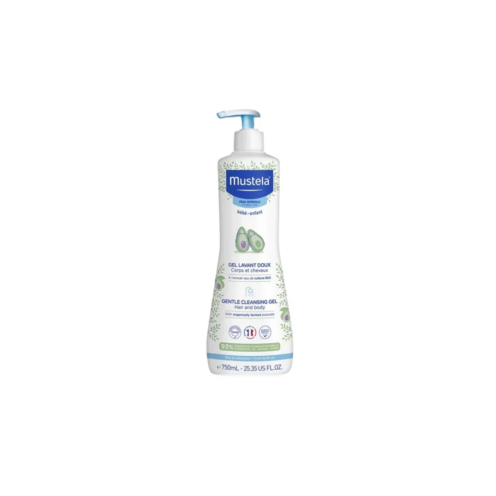 Mustela Gentle Cleansing Gel Τζελ Καθαρισμού Για Μαλλιά & Σώμα 750ml
