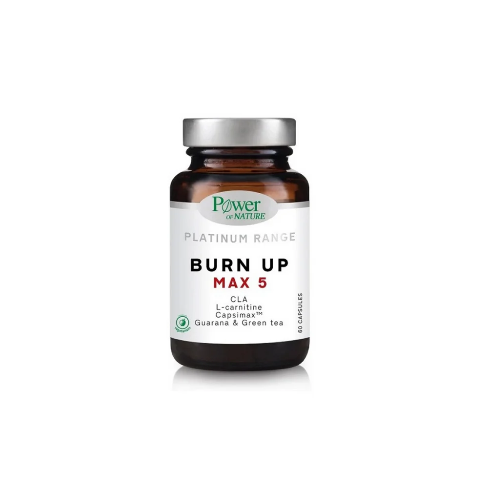 Power Health Platinum Range Burn Up Max 5 Συμπλήρωμα Διατροφής Για Ενίσχυση Του Μεταβολισμού 60 κάψουλες
