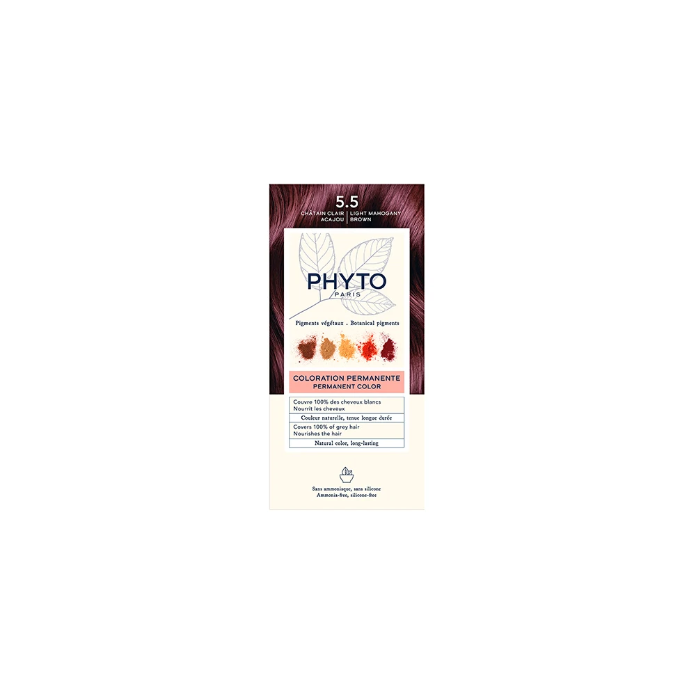 Phyto Phytocolor No5.5 Light Mahogany Brown 1 piece