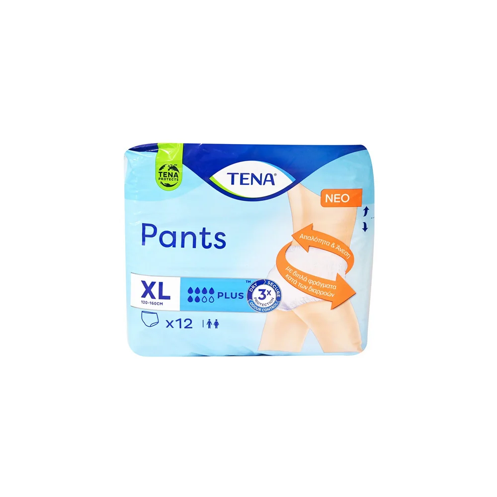 Tena Pants Plus X-Large Εσώρουχα Ακράτειας 12 τεμάχια