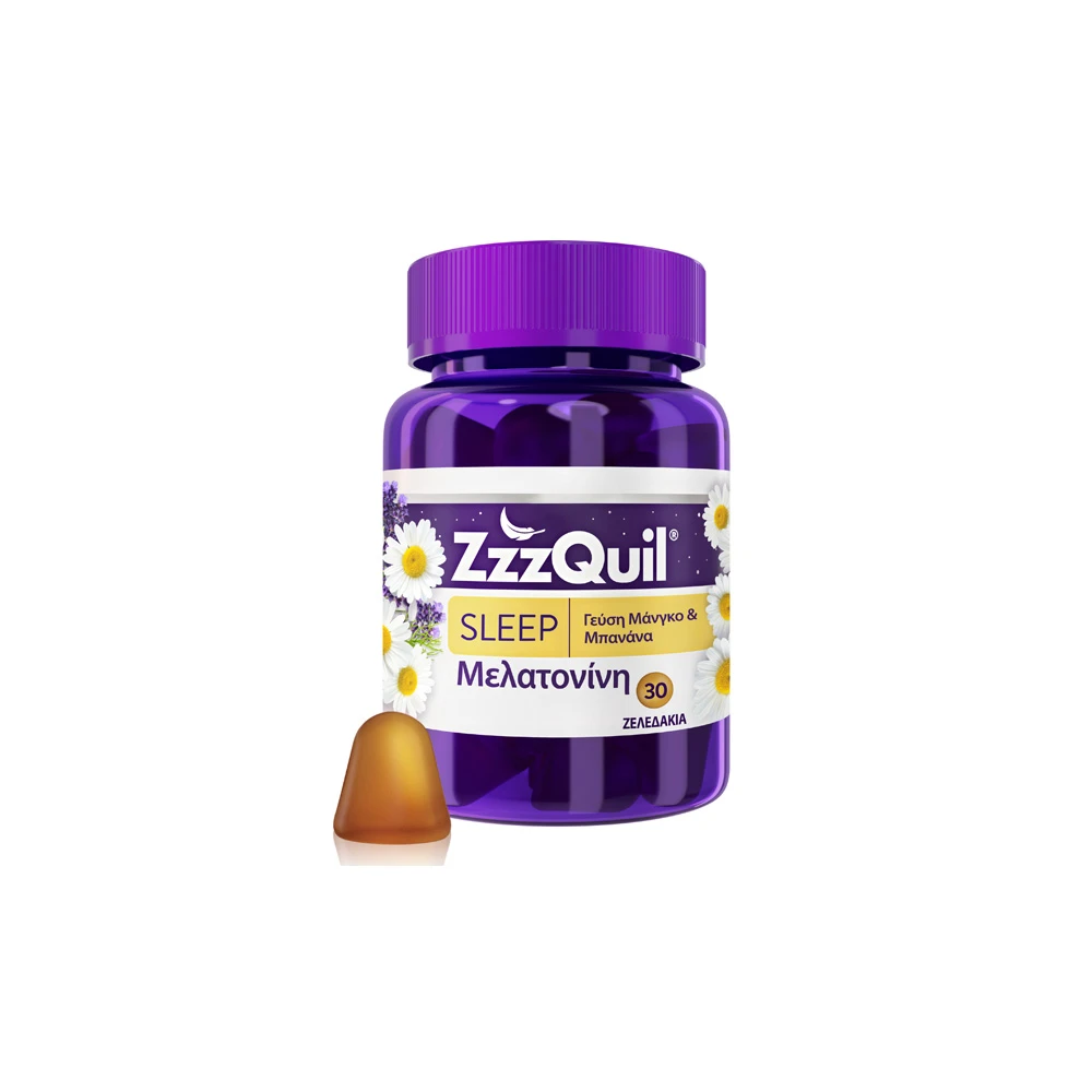 ZzzQuil Sleep Food supplement With Melatonin & Mango Banana Flavour 30 gummies