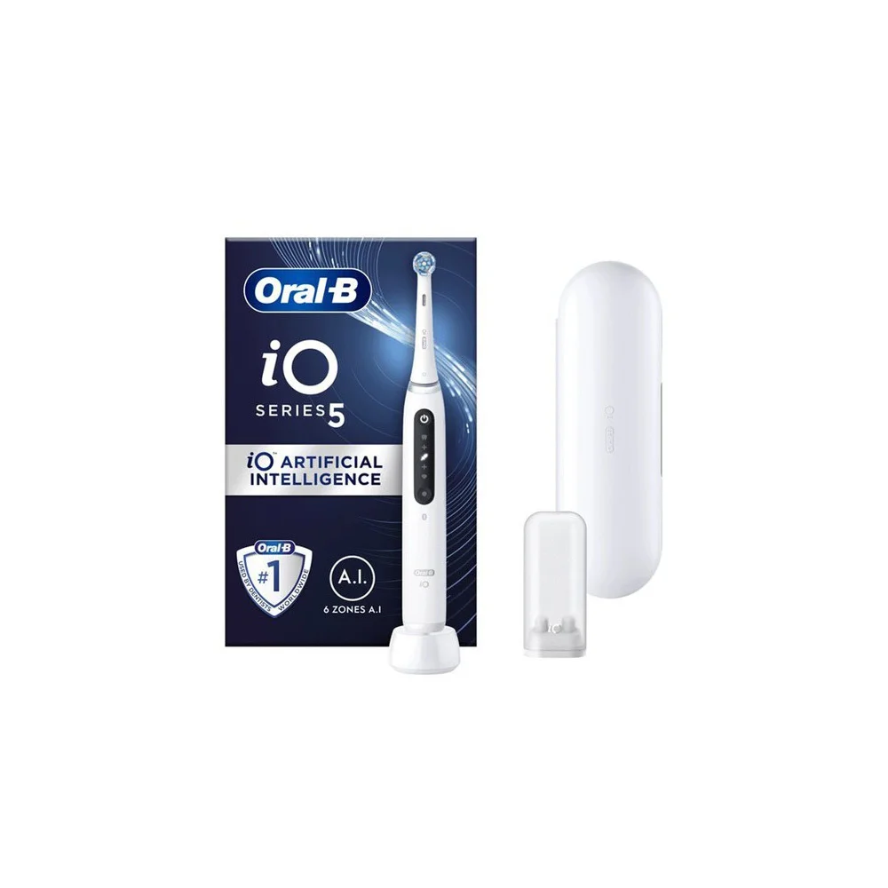Oral-B IO Series 5 Magnetic White Electric Toothbrush For Cleaning & Gum Care White 1 piece