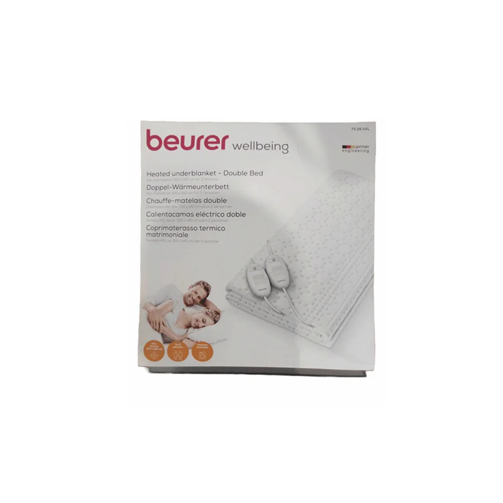 Beurer TS26 Διπλό Ηλεκτρικό Υπόστρωμα Θέρμανσης 60W 150x140cm 1 τεμάχιο