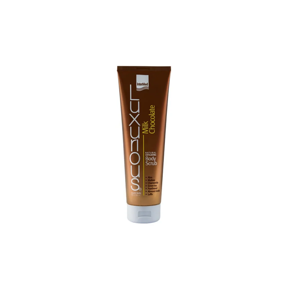 InterMed Luxurious Body Natural Exfoliating Body Scrub Milk Chocolate 280ml
