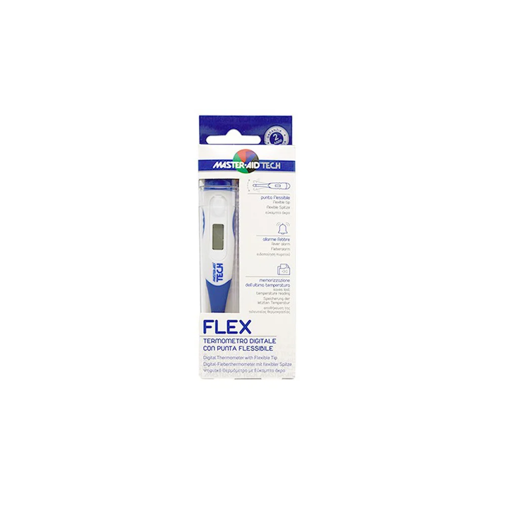 Master Aid Flex Digital Thermometer And Protective Case 1 piece