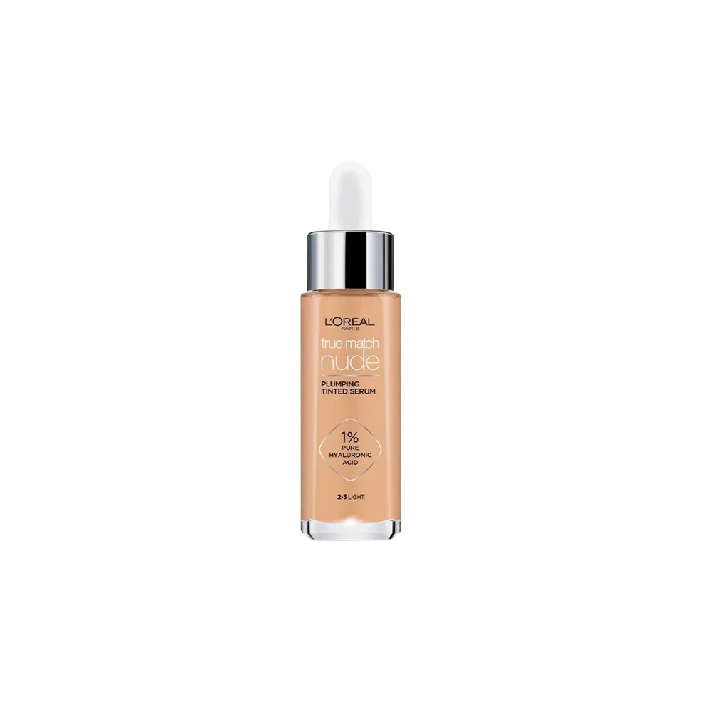 L'Oreal Paris True Match Nude Plumping Tinted Serum 2/3 Light Liquid Make Up 30ml