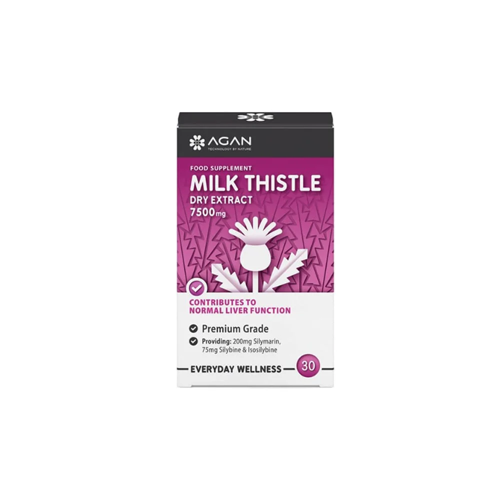 Agan Milk Thistle Γαϊδουράγκαθο 7500mg 30 φυτικές κάψουλες