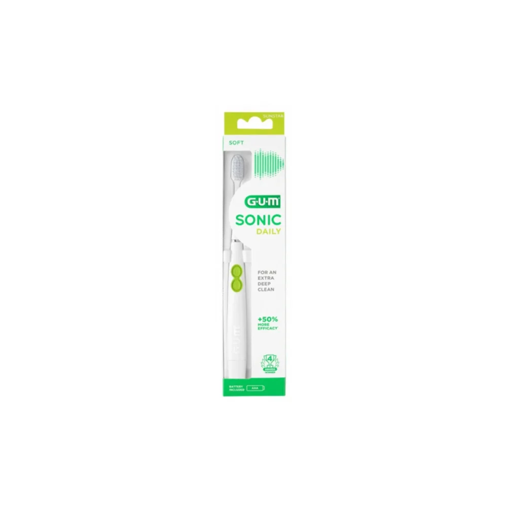 Gum Sonic Daily Soft 4100 Electric Toothbrush Battery White 1 piece