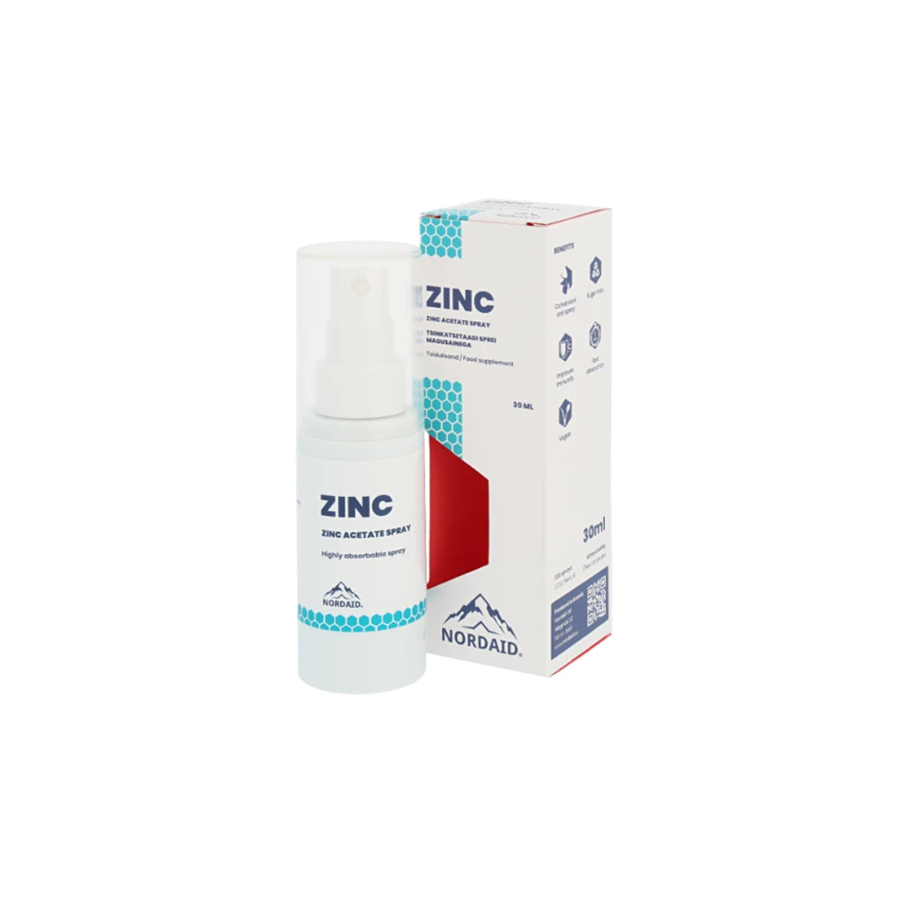 Nordaid Zinc Spray Ψευδάργυρος Για Υπογλώσια Χρήση Σε Μορφή Σπρέϊ 30ml