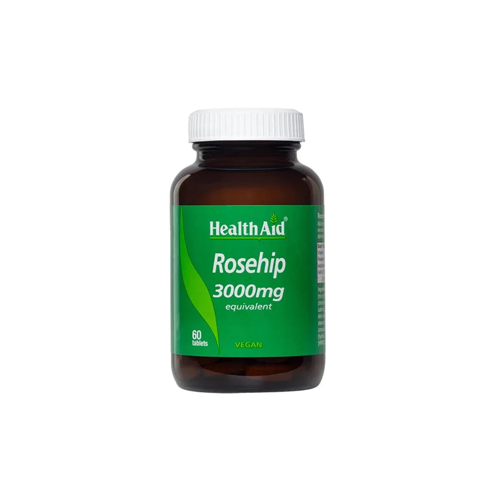 Health Aid Rosehip 3000mg Nutritional Supplement With Rosehip For The Immune System 60 Tablets