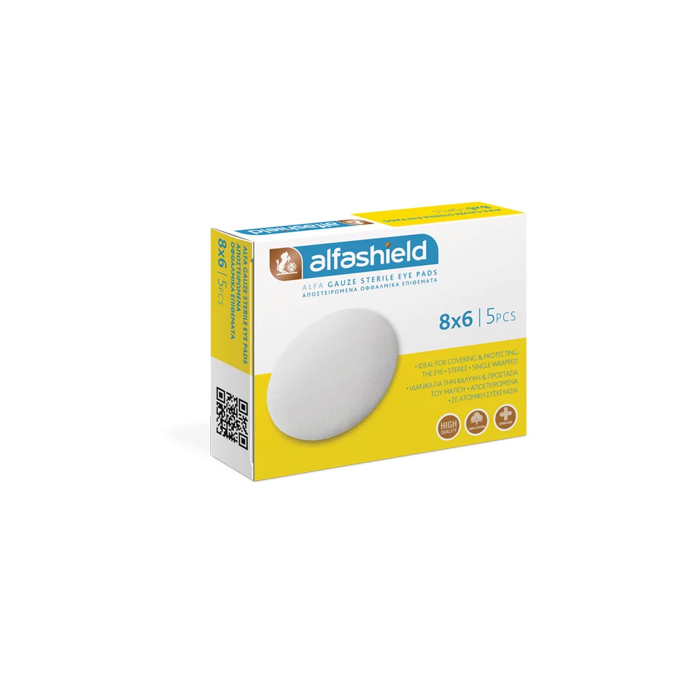 Alfashield Alfa Eye Pad Sterile Eye Pads (8x6cm) 5 pieces
