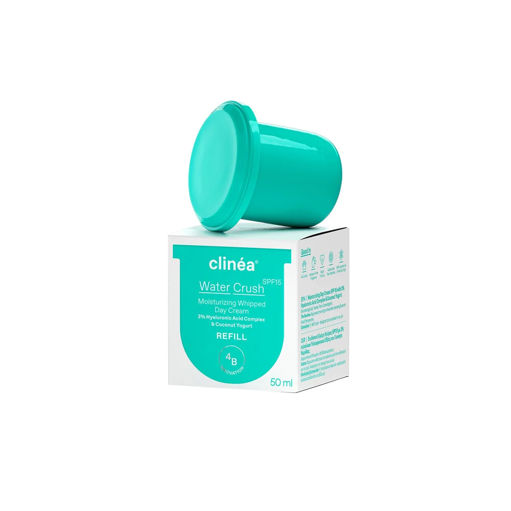 Clinea Water Crush SPF15 Refill Ενυδατική Κρέμα Ημέρας 50ml