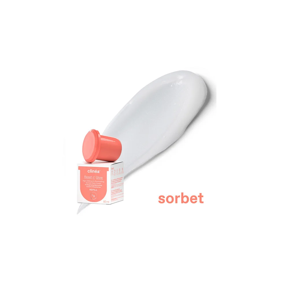 Clinéa Reset N' Glow Sorbet Refill Κρέμα Προσώπου Αντιγήρανσης & Λάμψης 50ml