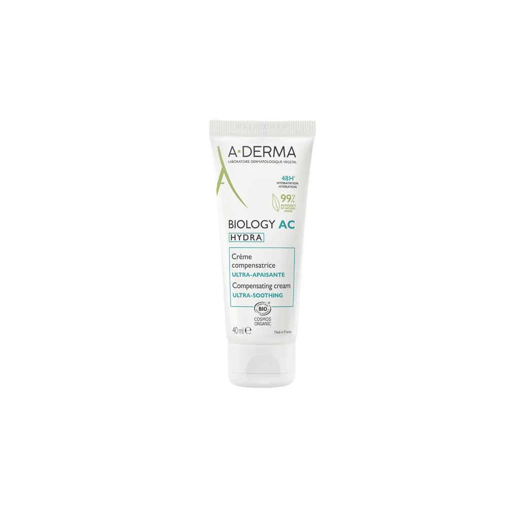 A-Derma Biology AC Hydra Αντισταθμιστική Καταπραϋντική Κρέμα Για Δέρματα Με Τάση Ακμής 40ml