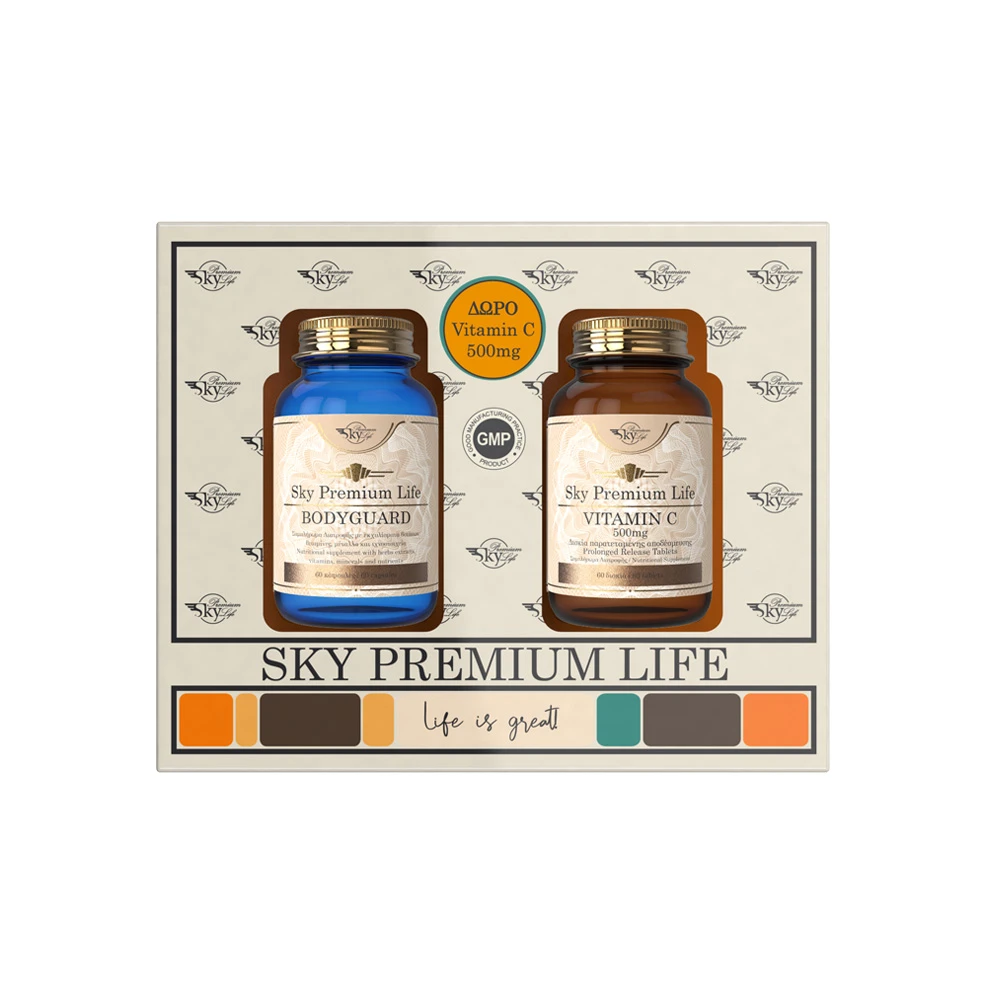 Sky Premium Life Promo Bodyguard 60 capsules & Gift Vitamin C 500mg 60 capsules