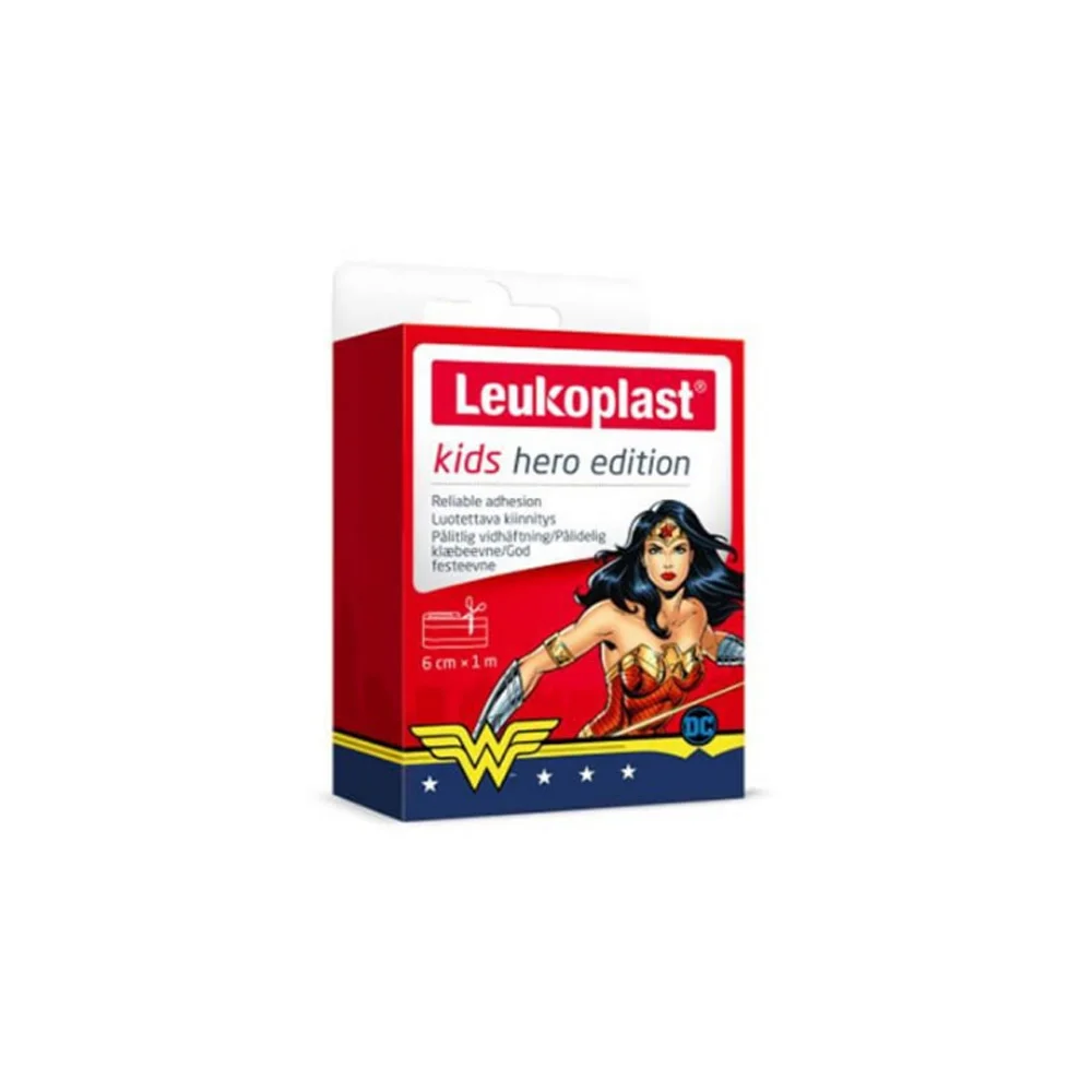 Leukoplast Kids Hero Edition Wonderwoman 6cm x 1m 1 piece