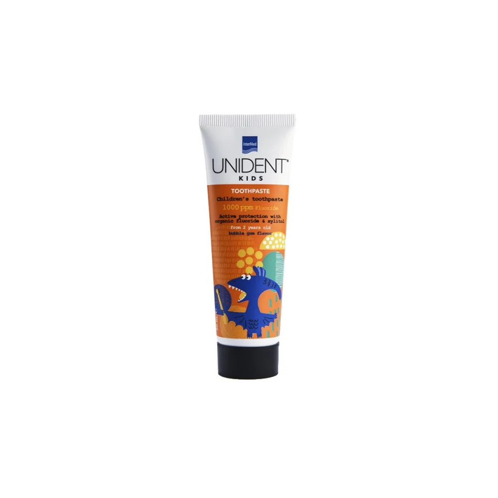 Intermed Unident Kids Toothpaste 1000ppm Bubble 2+ 50ml