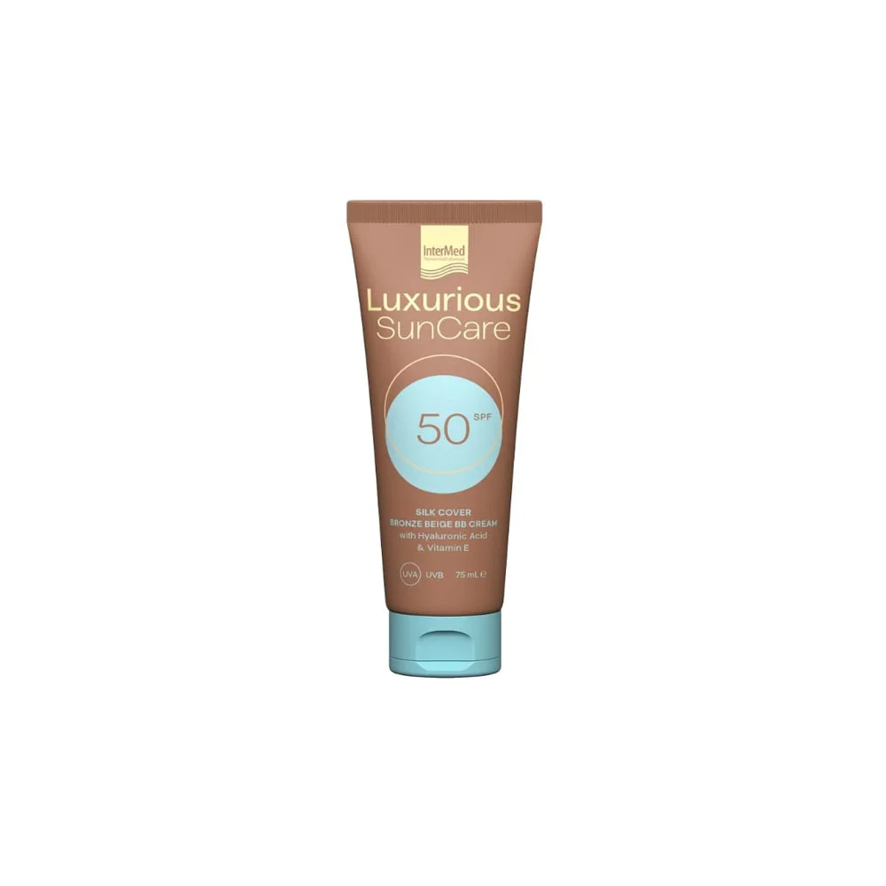 InterMed Luxurious SunCare Silk Cover Bronze With Hyaluronic Acid SPF50 75ml