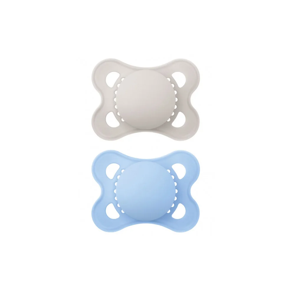 Mam Colors Of Nature Silicone Pacifier 2-6 Months Grey-Blue 2 pieces