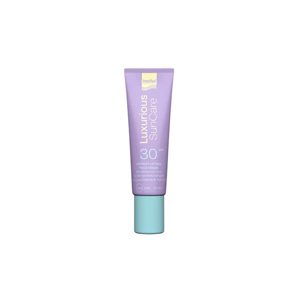 InterMed Luxurious SunCare Instant Lifting With Hyaluronic Acid Anti-Wrinkle Face Cream With Hyaluronic Acid & SPF30 50ml