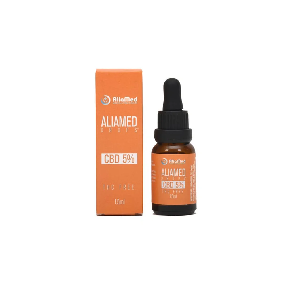 Aliamed Drops CBD 5% THC Free Έλαιο Κάνναβης 15ml