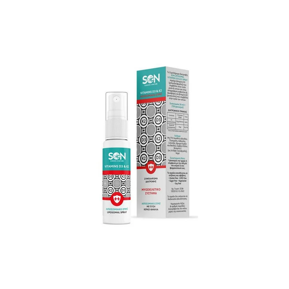 Science Of Nature Liposomal Vitamins D3 & K2 Spray Nutritional Supplement 30ml
