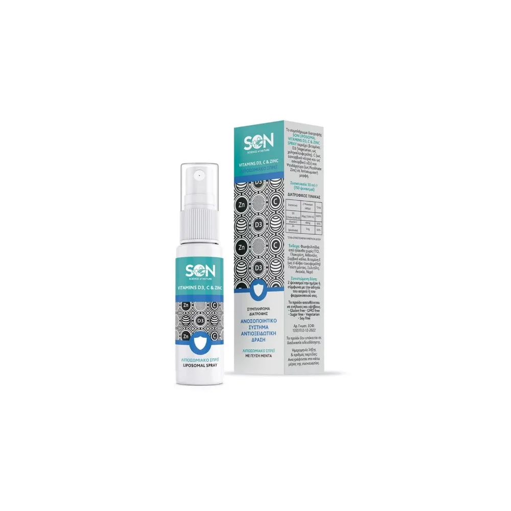 Science Of Nature Liposomal Vitamins D3 C & Zn Spray Συμπλήρωμα Διατροφής 30ml