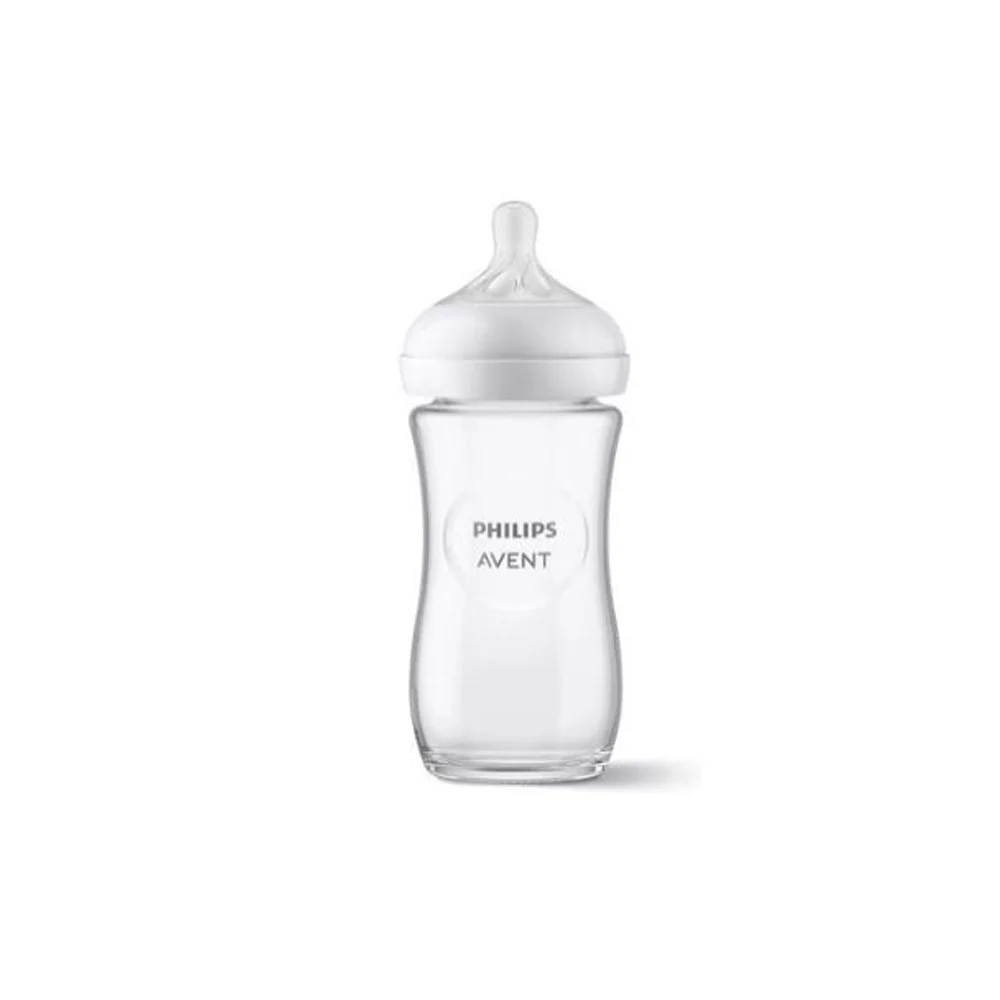 Philips Avent Natural Response Bottle Glass 3-6m 240ml