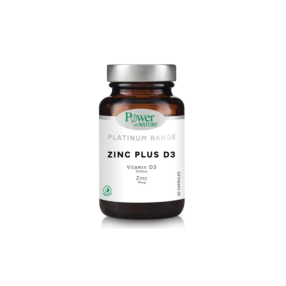 Power Health Platinum Range Zinc Plus D3 Συμπλήρωμα Διατροφής 30 κάψουλες