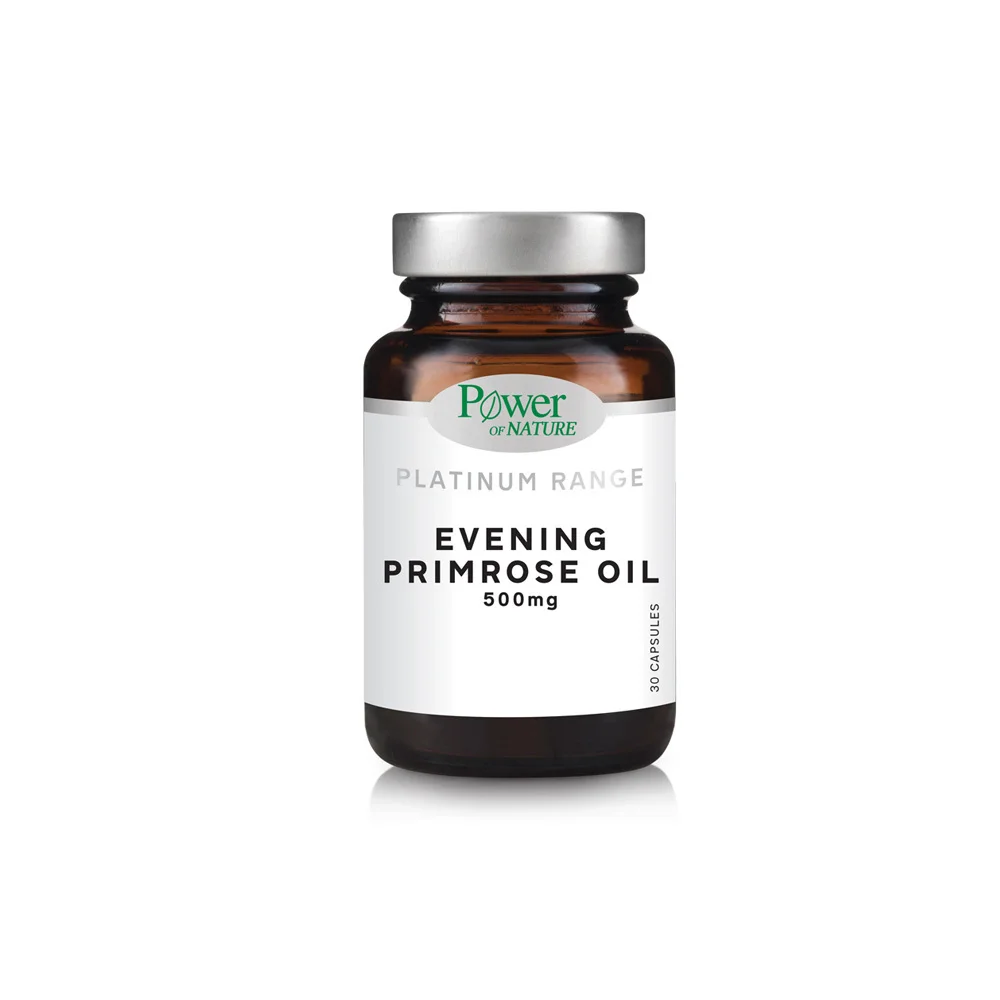 Power Health Platinum Range Evening Primrose Oil 500mg Συμπλήρωμα Διατροφής Κατά Των Συμπτωμάτων Της Εμμηνόπαυσης 30 κάψουλες