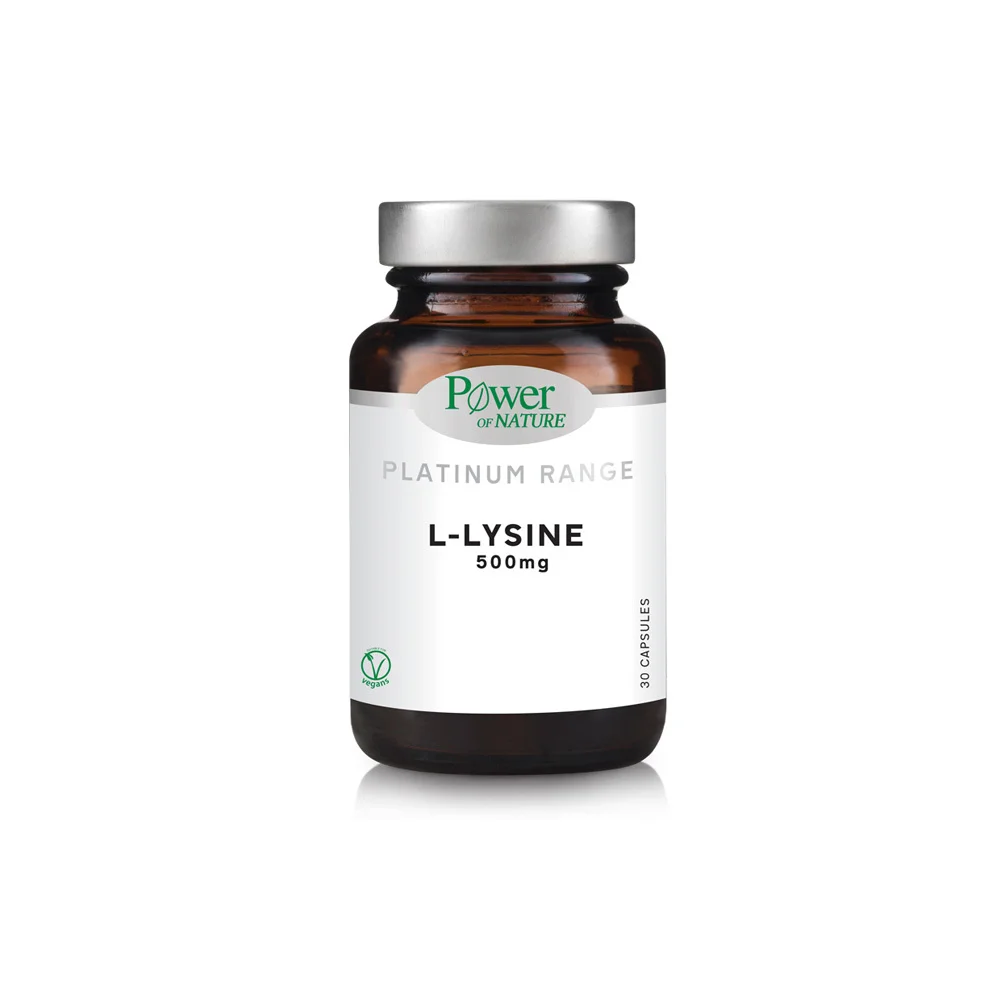 Power Health Platinum Range L Lysine 500mg Dietary Supplement With Lysine For The Prevention Of Herpes Labialis 30 Capsules
