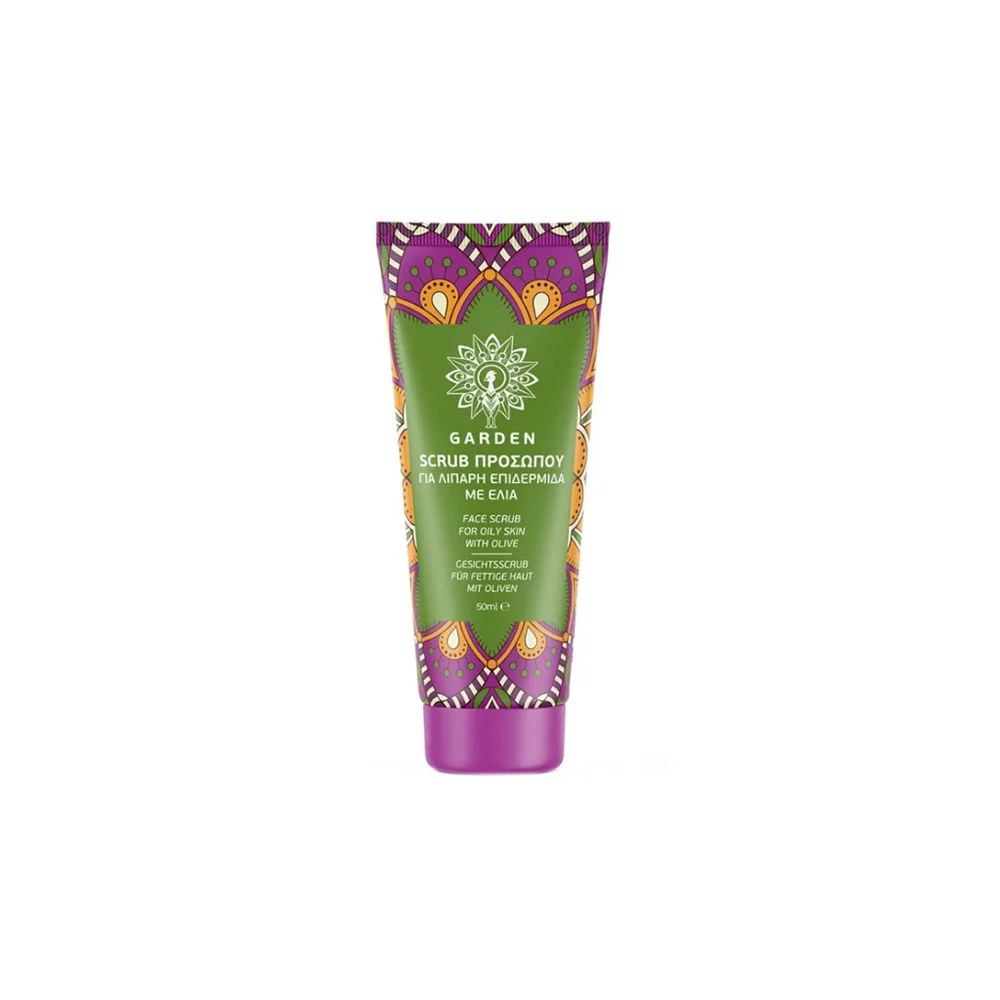 Garden Face Scrub Purifying Olive Facial Exfoliator For Oily Skin With Olive 50ml